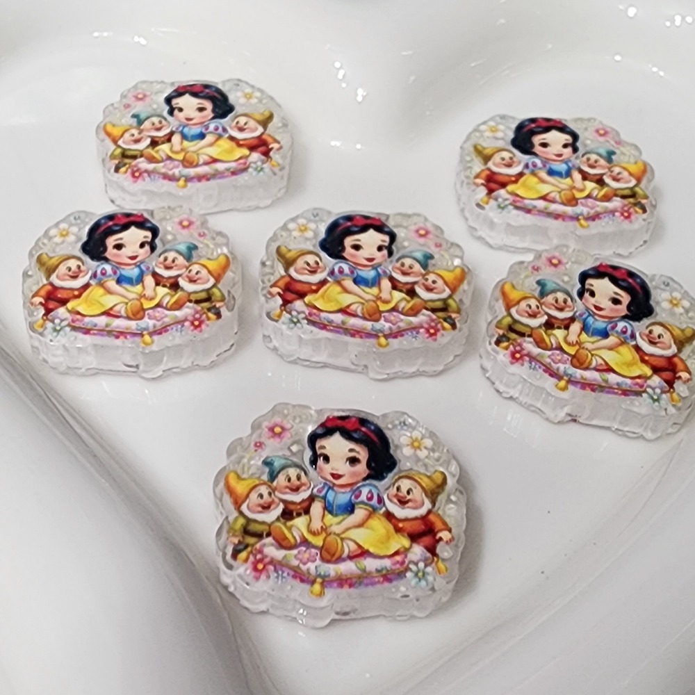 Princess Beads 2 Pcs Focal Beads Acrylic Jewelry Making Beaded Pen Snow Crafts